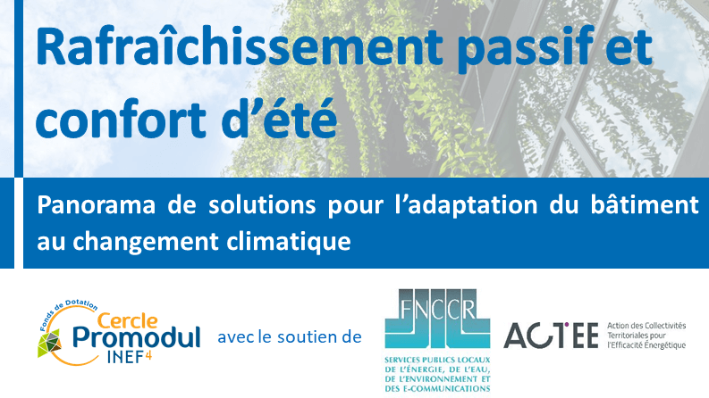 Soutien FNCCR : version enrichie du panorama sur l’adaptation du bâtiment au changement climatique