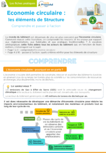 Economie circulaire structure bâtiment