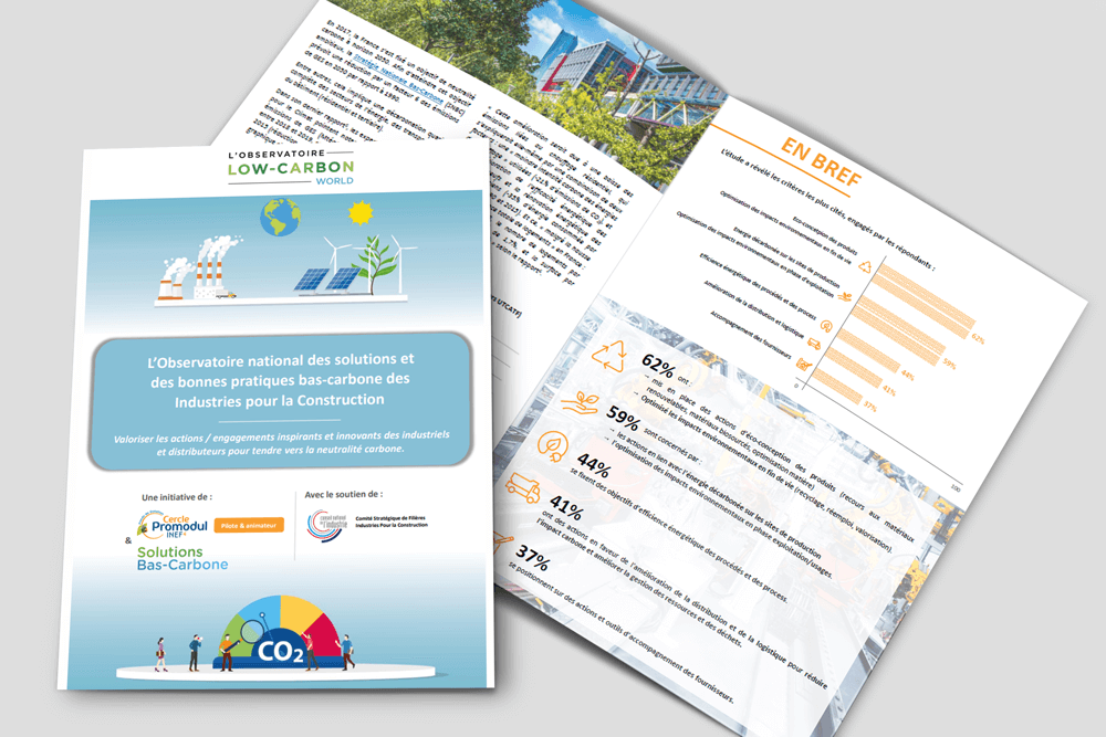[ Résultats enquête ] Les premiers indicateurs de l’Observatoire bas-carbone des Industries pour la Construction