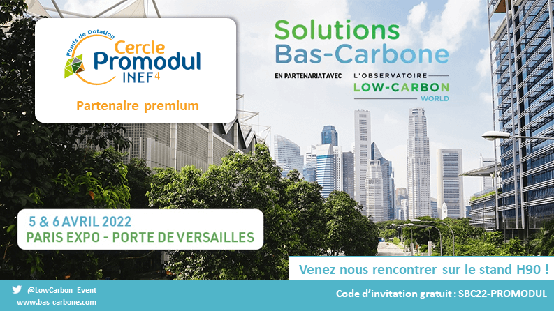 [ Evènement Solutions Bas-Carbone ] Venez nous rencontrer les 5 & 6 avril sur le salon